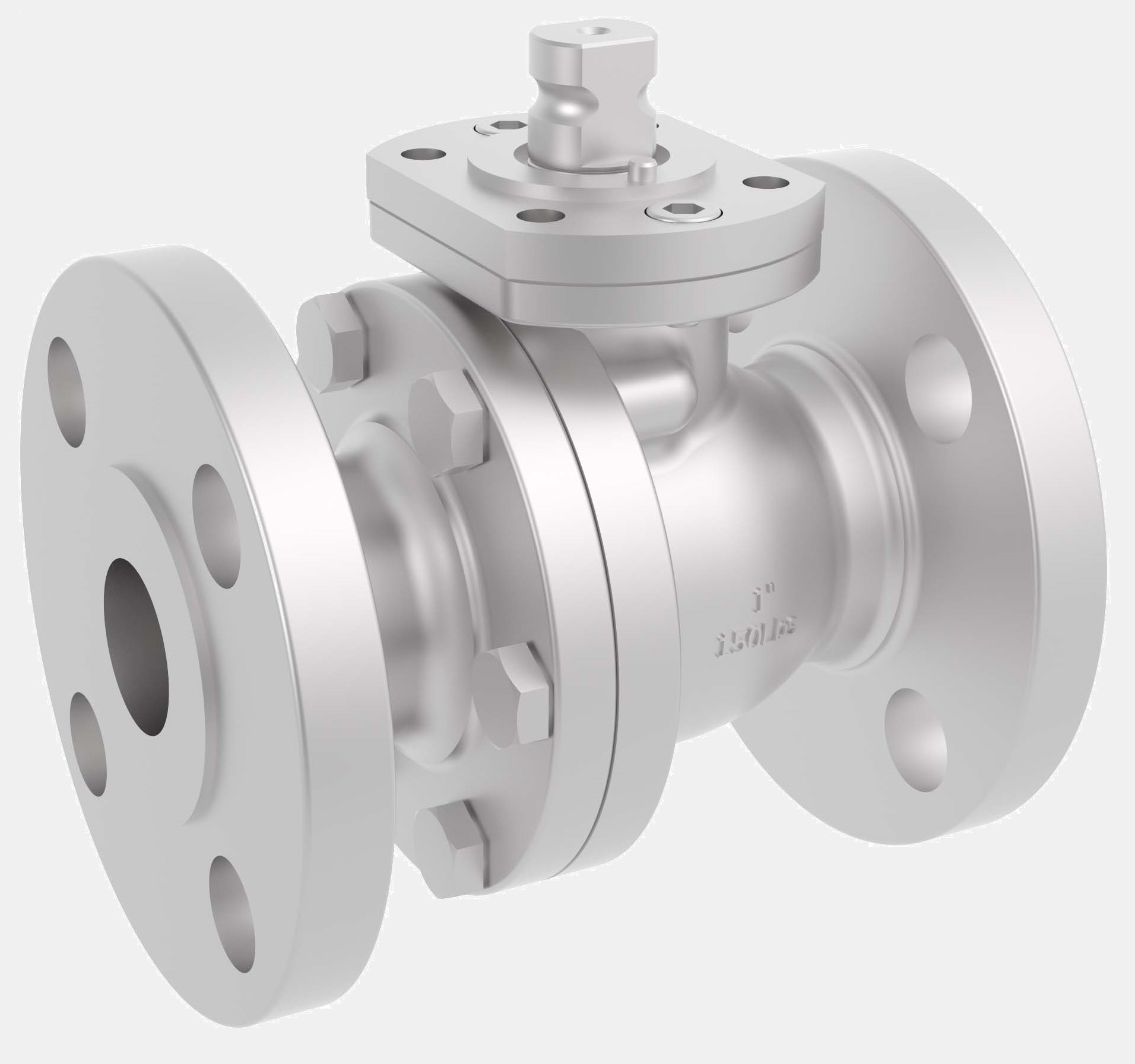 Ball Valve 1/2" 150# ANSI FLANGED A351 CF8M Z16 TTTGV